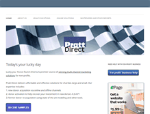 Tablet Screenshot of pratt-direct.com